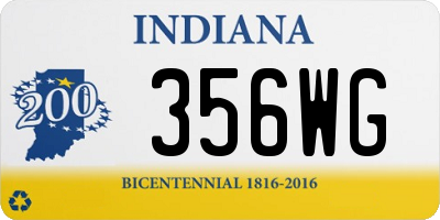 IN license plate 356WG