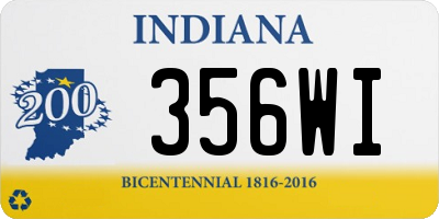 IN license plate 356WI