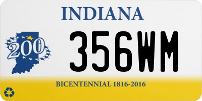 IN license plate 356WM