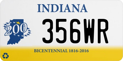 IN license plate 356WR