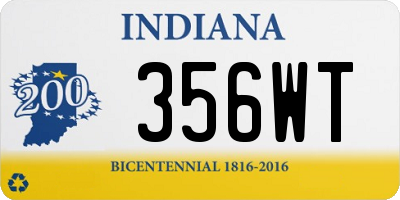 IN license plate 356WT