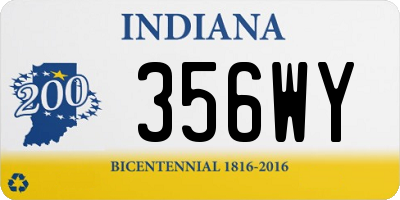 IN license plate 356WY