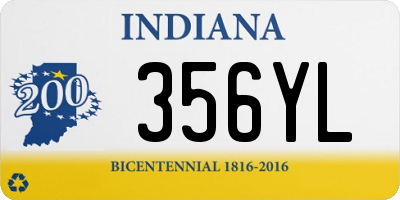 IN license plate 356YL