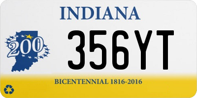 IN license plate 356YT