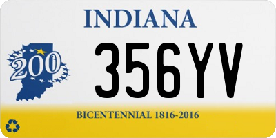 IN license plate 356YV