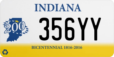 IN license plate 356YY