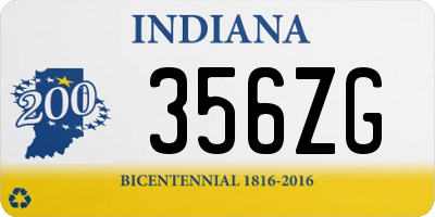 IN license plate 356ZG