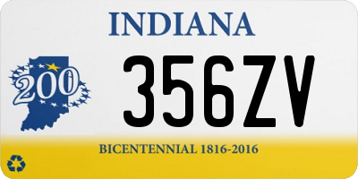 IN license plate 356ZV