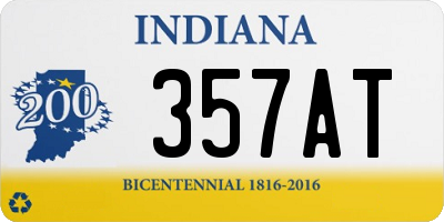 IN license plate 357AT