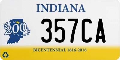 IN license plate 357CA