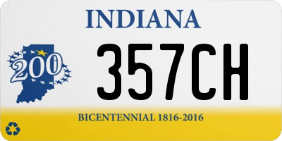 IN license plate 357CH