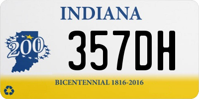 IN license plate 357DH