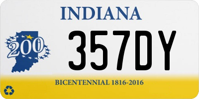 IN license plate 357DY