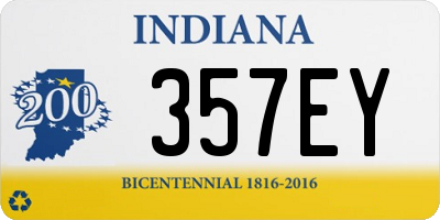 IN license plate 357EY