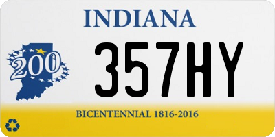 IN license plate 357HY