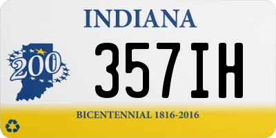 IN license plate 357IH