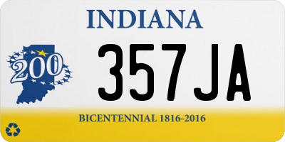 IN license plate 357JA