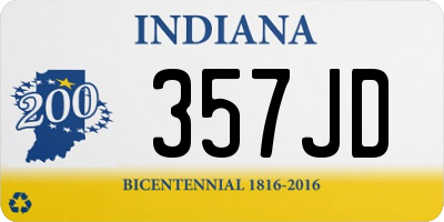 IN license plate 357JD