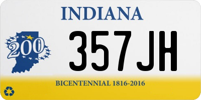 IN license plate 357JH