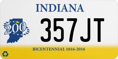 IN license plate 357JT