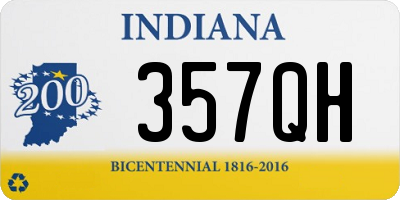 IN license plate 357QH