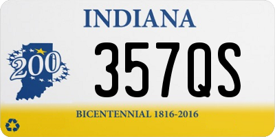 IN license plate 357QS