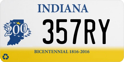 IN license plate 357RY