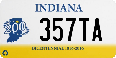 IN license plate 357TA