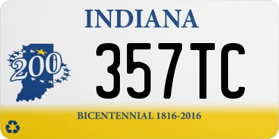 IN license plate 357TC