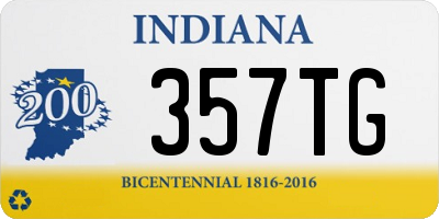 IN license plate 357TG