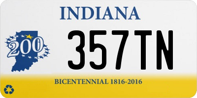 IN license plate 357TN