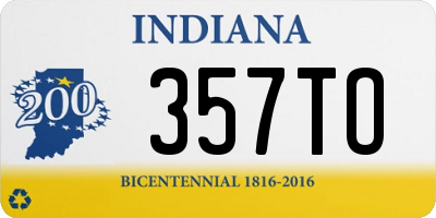 IN license plate 357TO