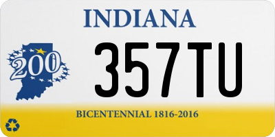 IN license plate 357TU