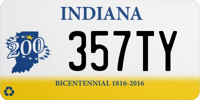 IN license plate 357TY