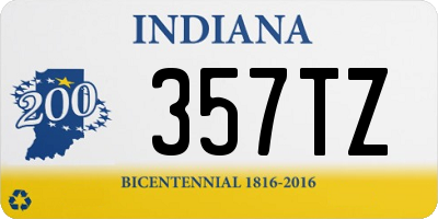 IN license plate 357TZ