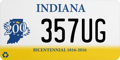 IN license plate 357UG