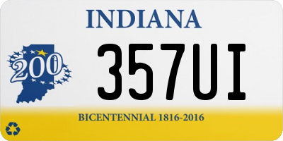 IN license plate 357UI