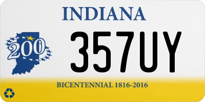 IN license plate 357UY