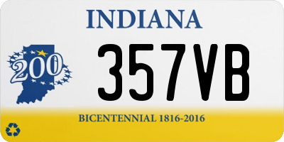 IN license plate 357VB