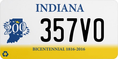 IN license plate 357VO