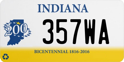 IN license plate 357WA