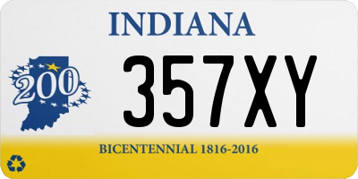 IN license plate 357XY