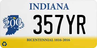 IN license plate 357YR