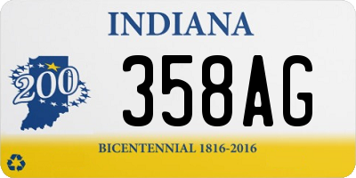 IN license plate 358AG