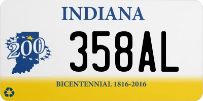 IN license plate 358AL