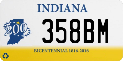 IN license plate 358BM