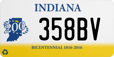 IN license plate 358BV