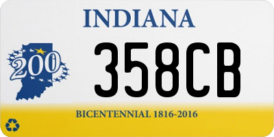 IN license plate 358CB