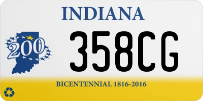 IN license plate 358CG