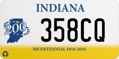 IN license plate 358CQ